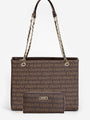 Coffee Women's Shoulder Bag and Wallet Combination Set Purple MC222990139 003